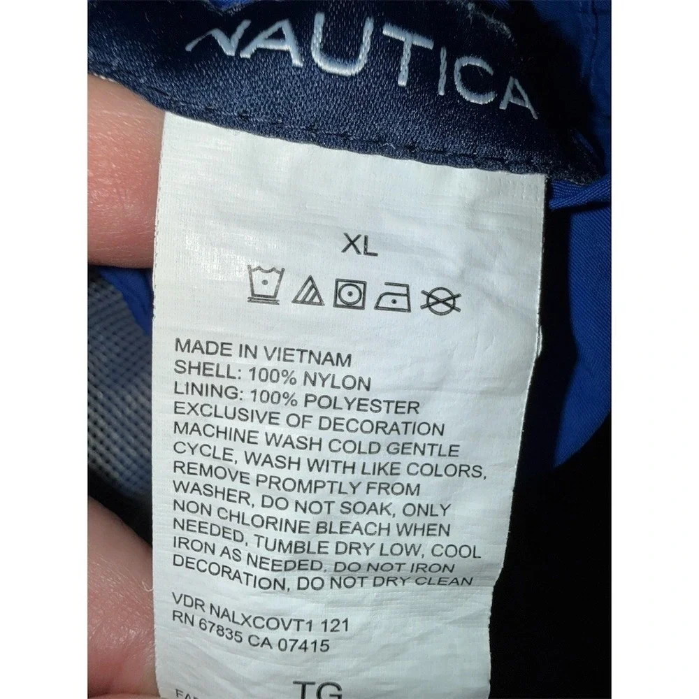 Nautica Men's Swim Trunks Board Shorts‎ Blue Drawstring Mesh XL resort vacation